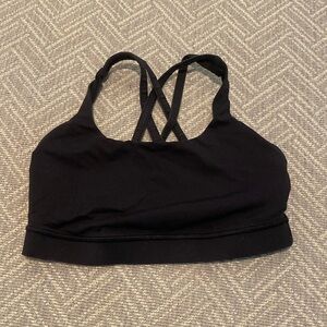 Black Lululemon Energy Sports Bra